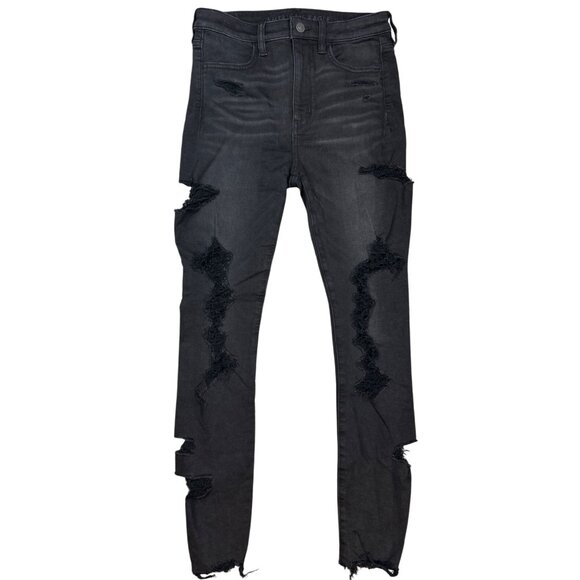 American Eagle Ne(x)t Level Stretch Super High Rise Ripped Jegging NWOT - Picture 1 of 10